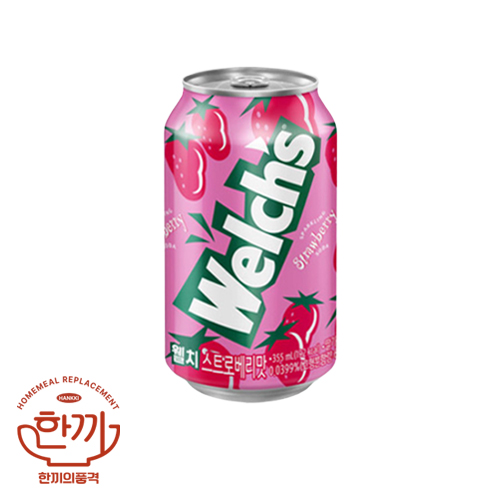 웰치스딸기(뚱)355ml캔(농심)