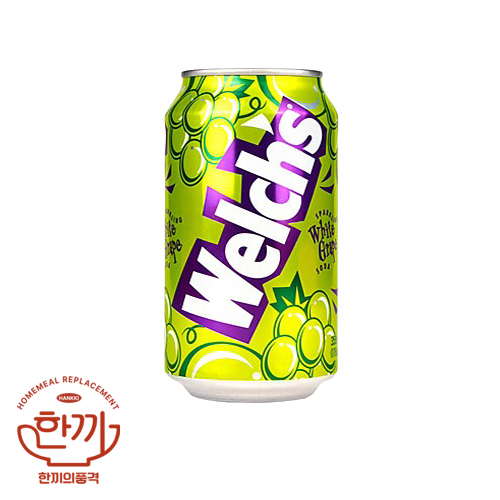 웰치스청포도(뚱)355ml캔(농심)