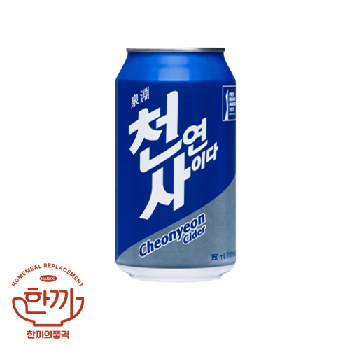 천연사이다(뚱)355ml캔(일화)