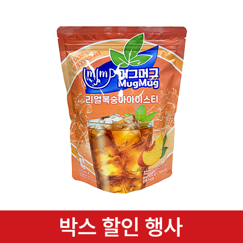 (박스)머그머그-리얼복숭아아이스티800g